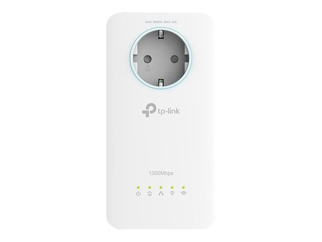 TP-Link TL-WPA8631P V4 - Powerline adapter 1GbE, HomePlug AV (HPAV), HomePlug AV (HPAV) 2.0, IEEE 1901 - Wi-Fi 5 - Dual Band - wall-pluggable
