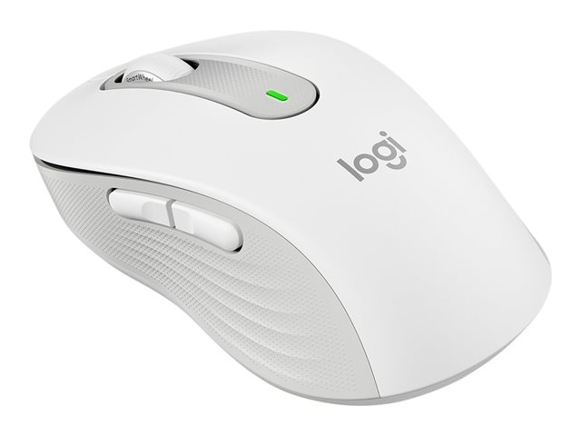 Logitech Signature M650 L - Mouse - large size - optical - 5 buttons - wireless - 2.4 GHz, Bluetooth - Logitech Logi Bolt USB receiver - off-white