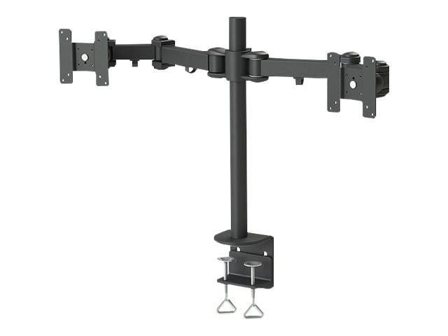 Neomounts FPMA-D960D - Mounting kit - full-motion - for 2 LCD displays - black - screen size: 10\"-27\" - clamp mountable, desk-mountable