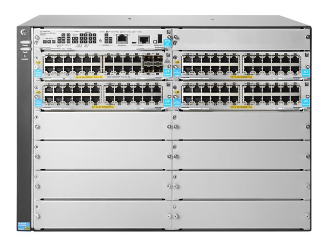HPE Aruba 5412R 92GT PoE+ / 4SFP+ (No PSU) v3 zl2 - Switch - Managed - 92 x 10/100/1000 (PoE+) + 4 x Gigabit SFP / 10 Gigabit SFP+ - rack-mountable - PoE+