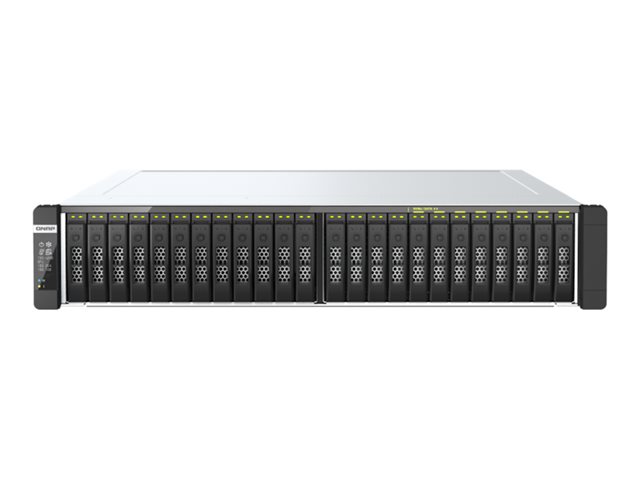 QNAP TDS-h2489FU R2 - NAS server - 24 bays - rack-mountable - SATA-600 / NVMe - RAID JBOD, 0, 1, 10, 5, 50, 6, 60 - RAM 64 GB - 25 Gigabit Ethernet / 2.5 Gigabit Ethernet - iSCSI support - 2U