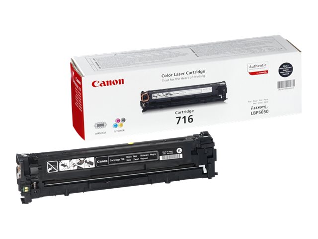 Canon 716 Black - Black - original - toner cartridge - for i-SENSYS LBP5050, LBP5050N, MF8030CN, MF8040Cn, MF8050CN, MF8080Cw