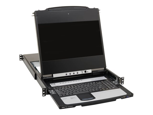 Eaton Tripp Lite Series DisplayPort KVM Console Switch 8-Port 17in LCD Dual Rail 1URM - KVM console with KVM switch - 8 ports - USB - 17\" - rack-mountable - 1920 x 1080 Full HD (1080p) @ 60 Hz - 8xDisplayPort - black - 1U - TAA Compliant