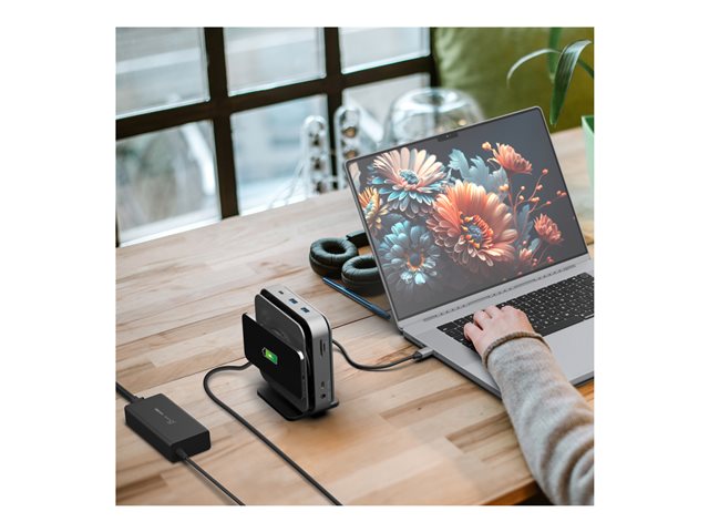 USB-C DOCK DUAL 4K HDMI GAN UK PLUG 140W