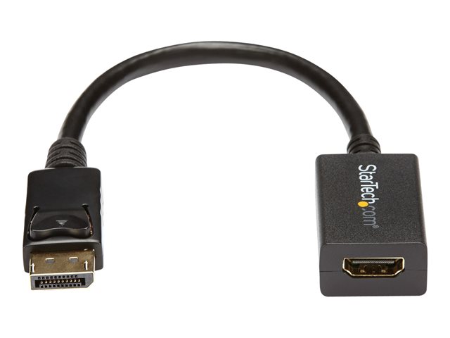 StarTech.com DisplayPort to HDMI Adapter - 1920x1200 - HDMI Video Converter - Latching DP Connector - Monitor to HDMI Adapter (DP2HDMI2) - Adapter - DisplayPort male to HDMI female - 26.5 cm - for P/N: DK30CH2DEP, DK30CH2DEPUE, DK30CHDDPPD, DK30CHDPPDUE, MST14DP123DP, SV231QDPU34K