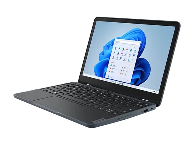 Lenovo 300w Yoga Gen 4 82VM - Flip design - Intel N-series - N100 / up to 3.4 GHz - Win 11 Pro National Academic - UHD Graphics - 4 GB RAM - 128 GB SSD NVMe - 11.6\" IPS touchscreen 1366 x 768 (HD) - Wi-Fi 6 - slate grey - kbd: Belgium