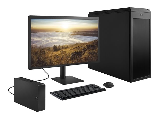 Seagate Expansion STKP12000400 - Hard drive - 12 TB - external (desktop) - USB 3.0 - black - with Seagate Rescue Data Recovery