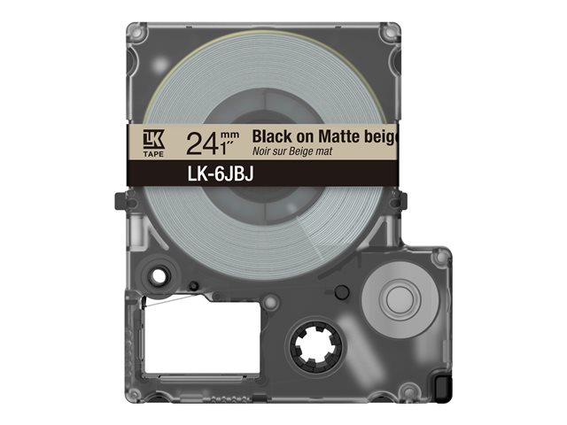Epson LabelWorks LK-6JBJ - Black on matte beige - Roll (2.4 cm) 1 cassette(s) label tape