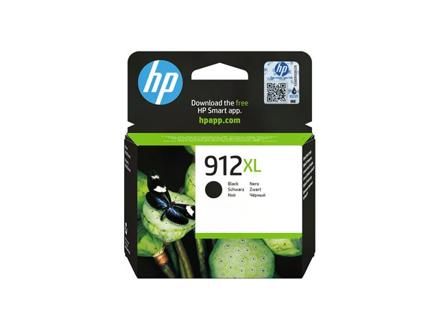 HP 912XL - 18 ml - High Yield - black - original - ink cartridge - for Officejet 80XX, Officejet Pro 80XX