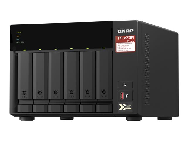 QNAP TS-673A - NAS server - 6 bays - SATA 6Gb/s - RAM 8 GB - Gigabit Ethernet / 2.5 Gigabit Ethernet