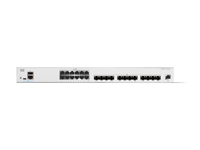 Cisco Catalyst 1300-24XTS - Switch - L3 - smart - 12 x 10 Gigabit Ethernet + 12 x 10 Gigabit SFP+ - rack-mountable