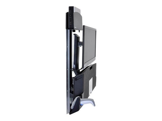 Ergotron StyleView Sit-Stand Combo Extender - Mounting component (extender arm, wall track mount, arm cover, attachment hardware) - for LCD display / PC equipment - aluminium, high-grade plastic - polished aluminium