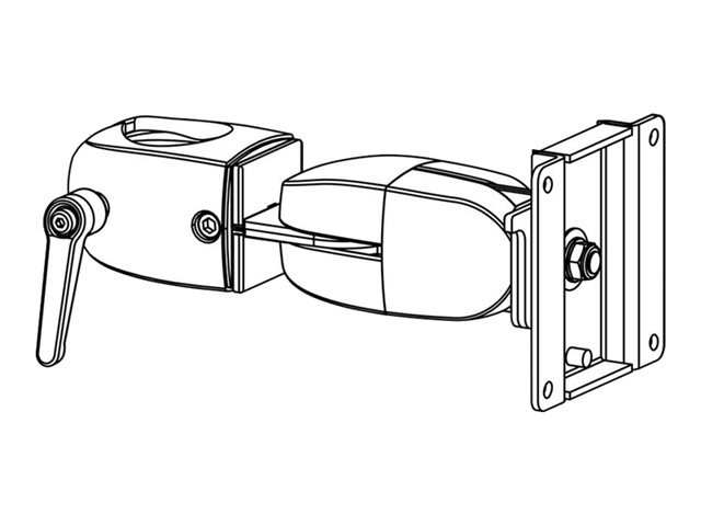 Ergotron - Mounting component (clamping double pivot) - for LCD display - black - screen size: up to 30\" - for Flat Panel Monitor ARMS DS100 Series