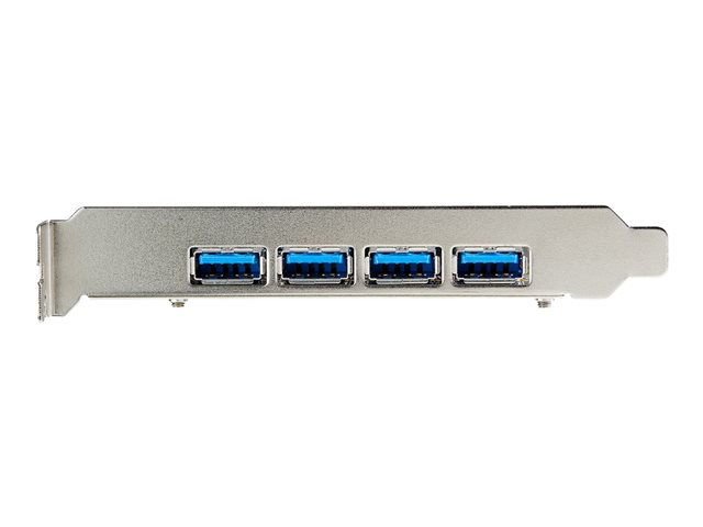 StarTech.com 4-Port USB PCIe Card - 10Gbps USB 3.1/3.2 Gen 2 Type-A PCI Express Expansion Card - 2 Controllers - 4xUSB - Windows/Mac/Linux - USB adapter - PCIe 3.0 x4 - USB 3.1 Gen 2 x 4