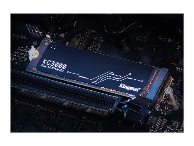 Kingston KC3000 - SSD - 512 GB - internal - M.2 2280 - PCIe 4.0 (NVMe) - for Intel Next Unit of Computing 12 Pro Kit - NUC12WSKi5