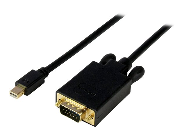 StarTech.com 15 ft DisplayPort to VGA Adapter Cable - DP to VGA Video Converter - Active DisplayPort to VGA Cable for PC 1920x1200 - Black (DP2VGAMM15B) - DisplayPort cable - DisplayPort (M) to HD-15 (VGA) (M) - 4.57 m - latched - black