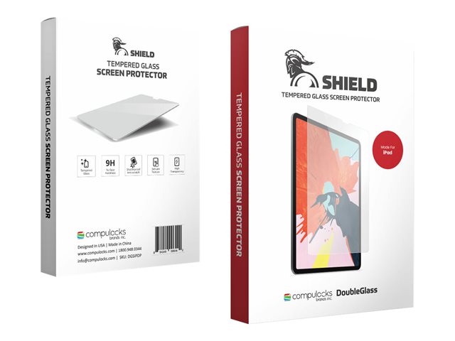 Compulocks iPad Pro 12.9" (3-6th Gen) Tempered Glass Screen Protector - Screen protector for tablet - glass - Crystal Clear - for Apple 12.9-inch iPad Pro (3rd generation, 4th generation, 5th generation, 6th generation)