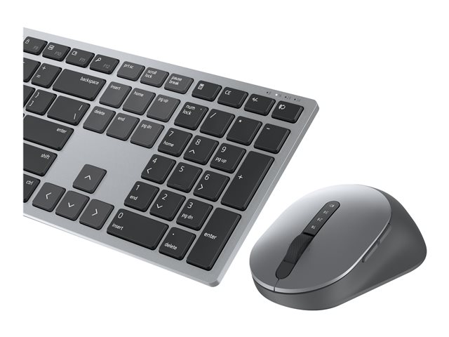 Dell Premier Multi-Device KM7321W - Keyboard and mouse set - wireless - 2.4 GHz, Bluetooth 5.0 - QWERTZ - Swiss - titan grey - for Vostro 3400, 5415, 5515, 5625