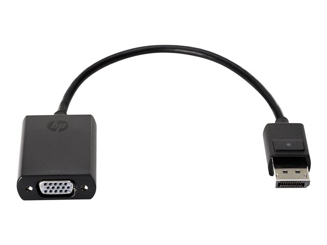 HP DisplayPort to VGA Adapter - Video converter - DisplayPort - VGA - for Elite t655, EliteBook 8470, Pro 260 G9, t550, Workstation Z4 G5, Z6 G5, ZBook 17 G4