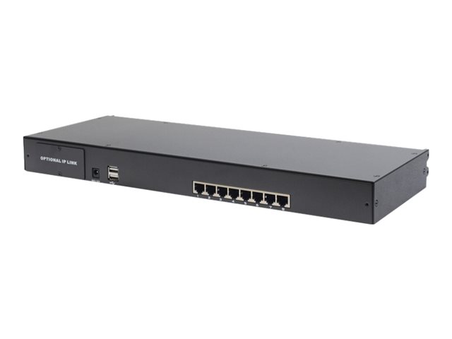 19IN CAT.5 TFT CONSOLE. 8-PORT UK KEYBOA