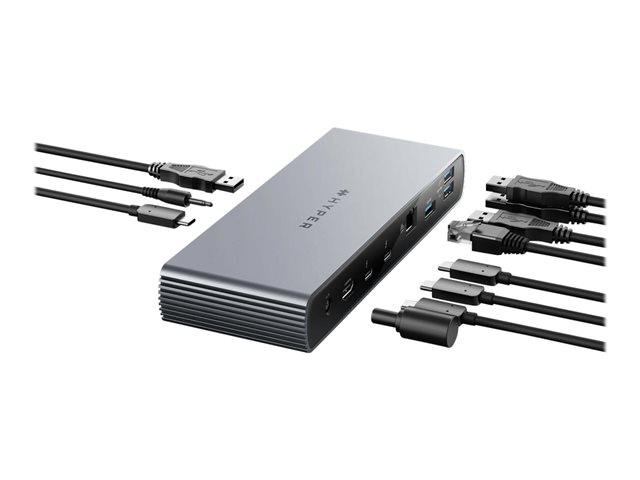 Targus HyperDrive - Docking station - for notebook - USB-C / Thunderbolt 4 - 11-slot - HDMI, 2 x Thunderbolt - 2.5GbE