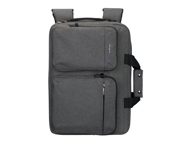 15-16- HYBRID BRIEFCASE BACKPACK - GREY