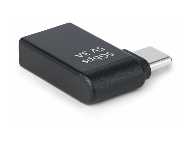 StarTech.com Right Angled USB-C to USB-A Adapter, USB 5Gbps, Compact USB-C Male to USB-A Female Adapter, Metal Housing, M/F - USB adapter - 24 pin USB-C (M) right-angled to USB (F) - USB 3.2 Gen 1 - 5 V - 3 A - passive, up to 5 Gbps data transfer rat