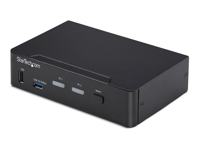 StarTech.com - KVM / audio / USB switch - 2 x KVM / audio / USB - 1 local user - desktop - TAA Compliant