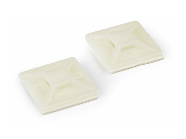 100 Adhesive Cable Tie Mounts (4.6mm)