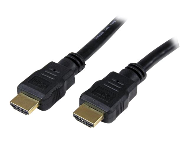 StarTech.com 2m 4K High Speed HDMI Cable - Gold Plated - UHD 4K x 2K - Premium HDMI Video Cable for Your TV, Monitor or Display (HDMM2M) - HDMI cable - HDMI male to HDMI male - 2 m - shielded - black - for P/N: CDPVGDVHDBP, DK30CH2DPPDU, DK30CHDPPDUE, DKWG30DPHPD, DKWG30DPHPDU, VHDCI24HD