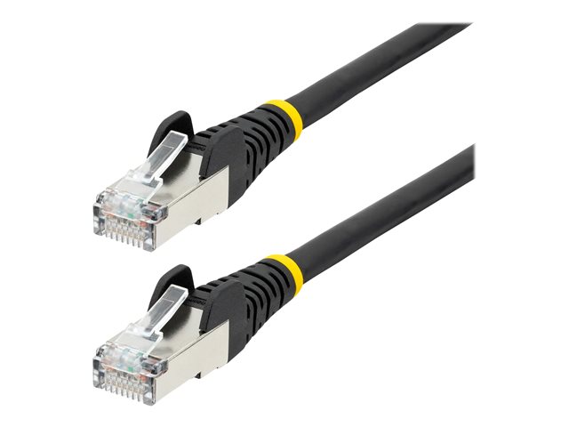 StarTech.com 7m CAT6a Ethernet Cable - Black - Low Smoke Zero Halogen (LSZH) - 10GbE 500MHz 100W PoE++ Snagless RJ-45 w/Strain Reliefs S/FTP Network Patch Cord - Patch cable - RJ-45 (M) to RJ-45 (M) - 7 m - S/FTP - CAT 6a - IEEE 802.3bt - snagless, s