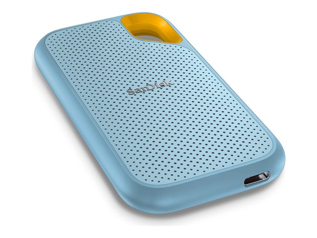 SanDisk Extreme Portable V2 - SSD - encrypted - 4 TB - external (portable) - USB 3.2 Gen 2 (USB-C connector) - 256-bit AES - sky blue