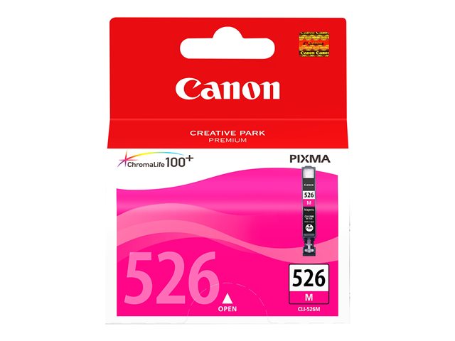 Canon CLI-526M - 9 ml - magenta - original - ink tank - for PIXMA iP4950, iX6550, MG5250, MG5350, MG6150, MG6250, MG8150, MG8250, MX715, MX885, MX895