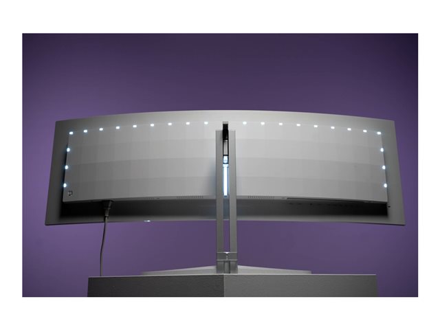 Philips Evnia 8000 49M2C8900 - OLED monitor - gaming - curved - 49\" (48.9\" viewable) - 5120 x 1440 Dual Quad HD @ 240 Hz - 1000 cd/m² - 15000000:1 - DisplayHDR 400 True Black - 0.03 ms - 2xHDMI, DisplayPort, USB-C - speakers - textured white