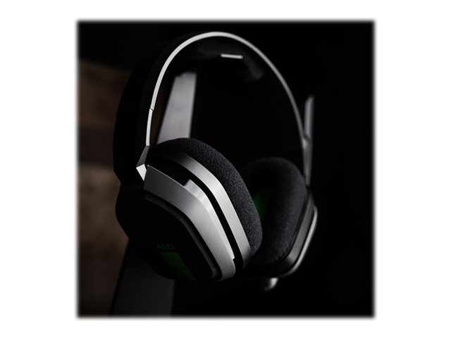 ASTRO A10 - Headset - full size - wired - 3.5 mm jack - grey, green - for Xbox One, Xbox One S, Xbox One X