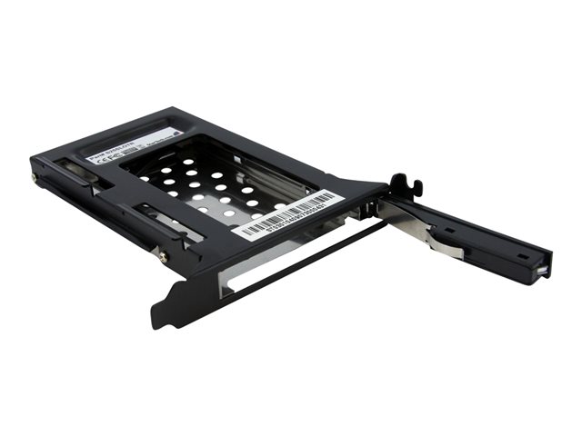 StarTech.com 2.5in SATA Removable Hard Drive Bay for PC Expansion Slot - Storage bay adapter - black - S25SLOTR - Storage bay adapter - black