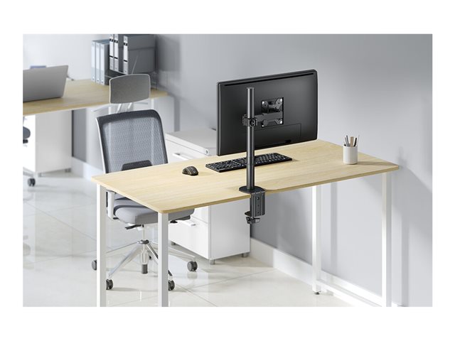 Neomounts FPMA-D540BLACK - Mounting kit (desk mount) - full-motion - for flat panel - black - screen size: 10\"-32\" - clamp mountable, grommet