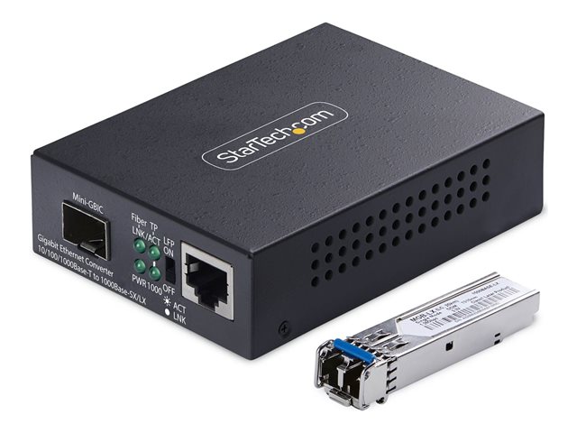 Gigabit SM LC Fiber Media Converter 20km