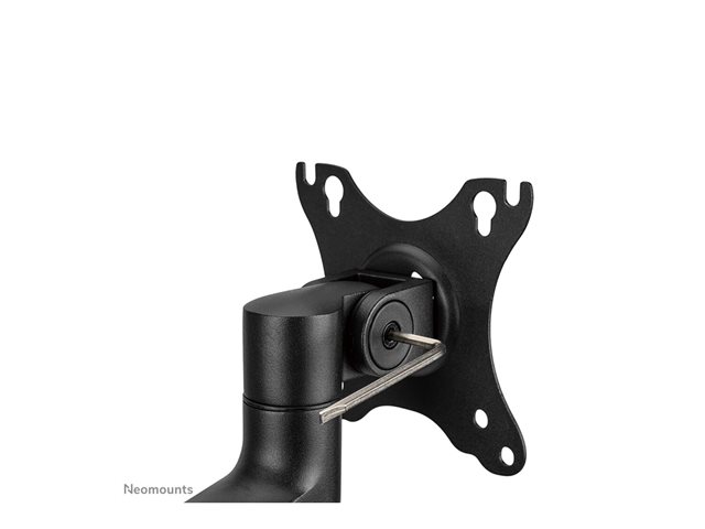 Neomounts DS60-425BL1 - Mounting kit (desk clamp mount, desk grommet, VESA adapter plate, monitor arm) - full-motion adjustable arm - for LCD display - steel - black - screen size: 17\"-27\"