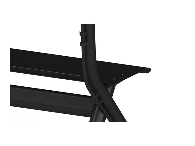 VISION Display Easel Trolley - LIFETIME WARRANTY - Cart fits display 55-100\" with VESA sizes up to 900 x 600 - make any Teams or Zoom setup portable - generous 240 x 250 mm laptop or video conference equipment shelf - SWL 100 kg / 220 lb - 100 mm / 4