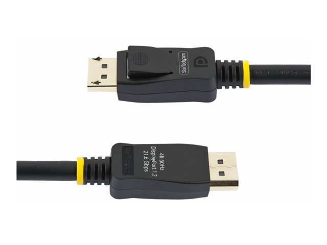 StarTech.com 2m VESA Certified DisplayPort 1.2 Cable - 10 Pack - 4K 60Hz - DisplayPort cable - DisplayPort (M) latched to DisplayPort (M) latched - DisplayPort 1.2 - 2 m - 4K60Hz UHD support, stereo 3D - black (pack of 10)