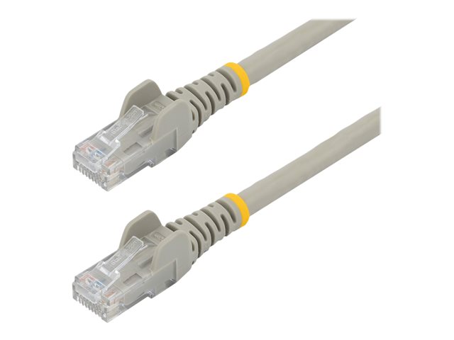 StarTech.com 50cm CAT6 Ethernet Cable, 10 Gigabit Snagless RJ45 650MHz 100W PoE Patch Cord, CAT 6 10GbE UTP Network Cable w/Strain Relief, Grey, Fluke Tested/Wiring is UL Certified/TIA - Category 6 - 24AWG (N6PATC50CMGR) - Patch cable - RJ-45 (M) to RJ-45 (M) - 50 cm - UTP - CAT 6 - snagless - grey