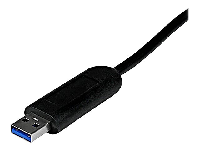 StarTech.com 4-Port USB 3.0 Hub with Built-in Cable - SuperSpeed Laptop USB Hub - Portable USB Splitter - Mini USB Hub (ST4300PBU3) - Hub - 4 x SuperSpeed USB 3.0 - desktop - for P/N: FCREADMICRO3, MSDREADU3CA