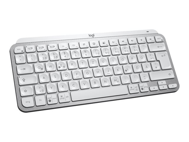 Logitech MX Keys Mini - Keyboard - backlit - wireless - Bluetooth - AZERTY - French - pale grey