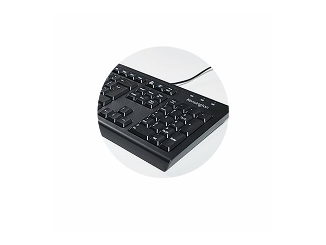 Kensington KM100 EQ - Keyboard and mouse set - USB - AZERTY - Belgium