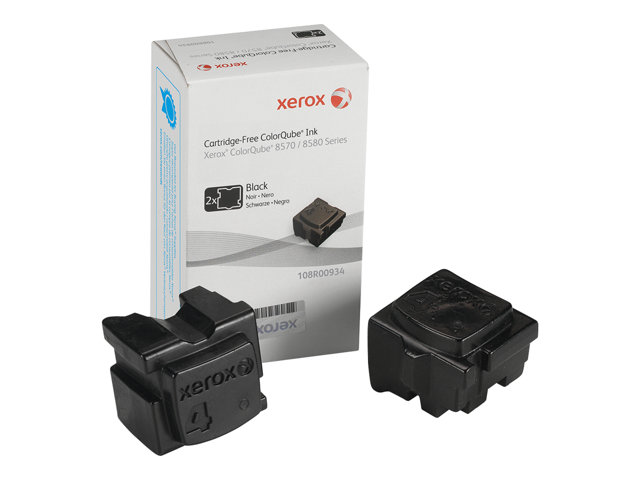 Xerox ColorQube 8580 - 2 - black - solid inks - for ColorQube 8570, 8570DN, 8570DT, 8570N, 8580_ADN, 8580_ADNM, 8580_AN, 8580_ANM