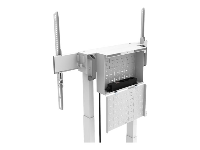 Neomounts FL55-875WH1 - Cart - for flat panel - motorised - lockable - steel - white - screen size: 55\"-100\" - for Neomounts AV1-875BL