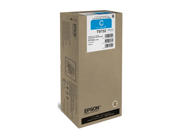 Epson T9732 - 192.4 ml - XL size - cyan - original - ink pack