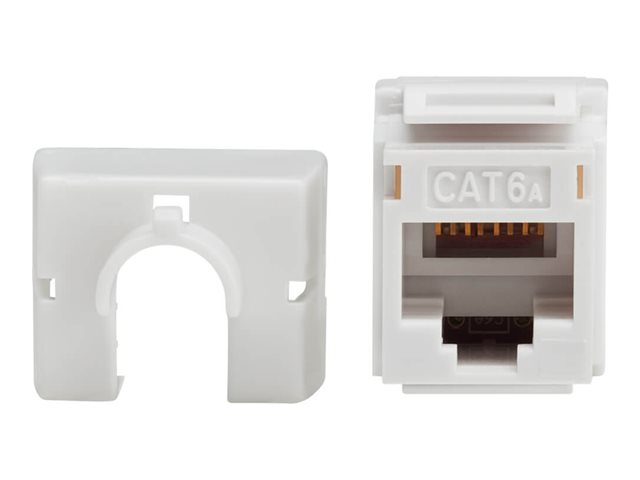 Cat6a 110-Style Punchdown RJ45 KeystoneJack White TAA