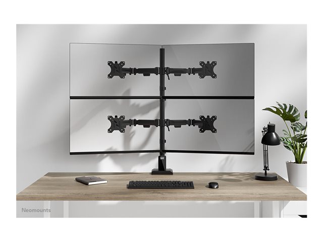 Neomounts NERO Quadruple monitor arm 10-32i